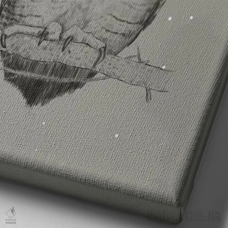 تابلو زمستان است، لعنتی! اثر بالازس شولتی - نمای نزدیک بافت بوم