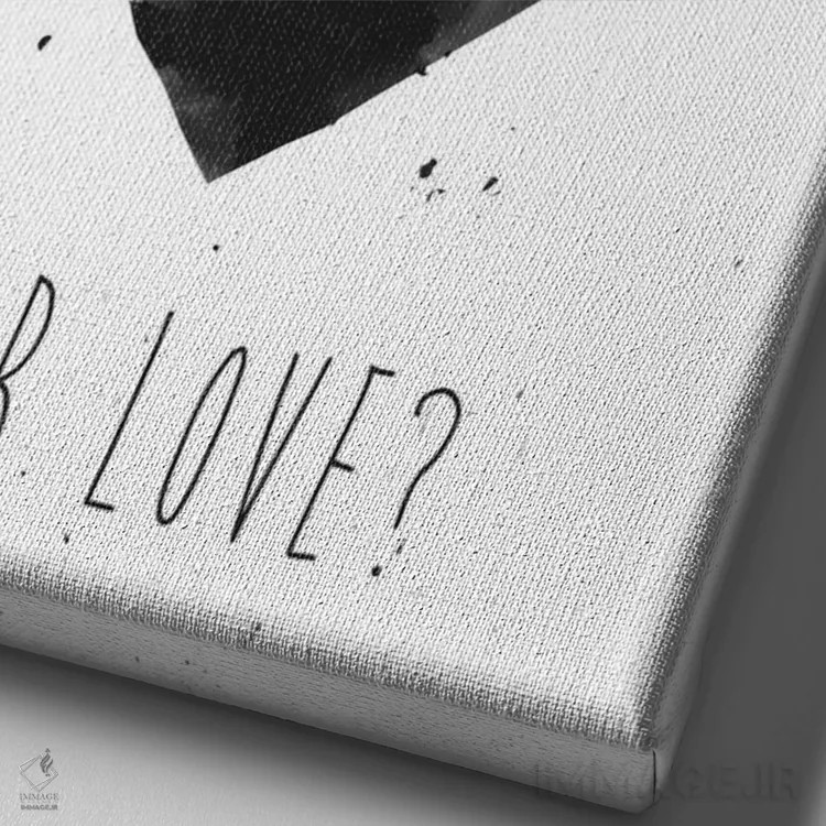 تابلو عشق تو چقدر عمیق است اثر بالازس شولتی - نمای نزدیک بافت بوم