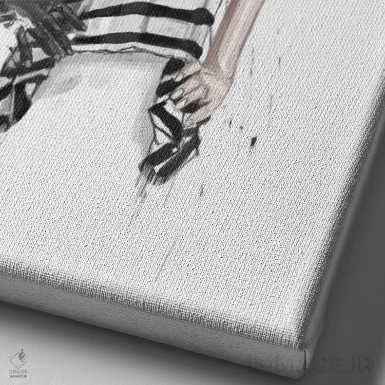 تابلو بیعنوان دو اثر بالازس شولتی - نمای نزدیک بافت بوم