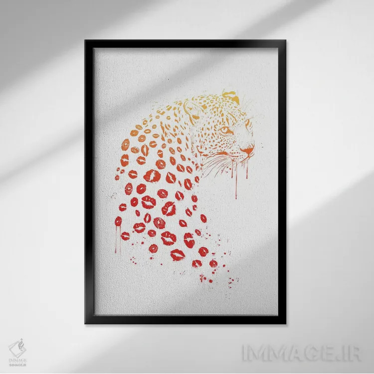 تابلو مرا ببوس اثر بالازس شولتی - نمای قابدار مشکی