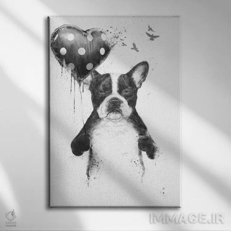 تابلو قلبم به تپش میافتد اثر بالازس شولتی - نمای روبهرو روی دیوار