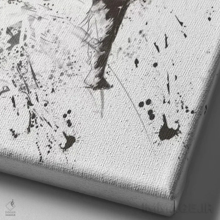 تابلو هنرمند مادرزاد اثر بالازس شولتی - نمای نزدیک بافت بوم