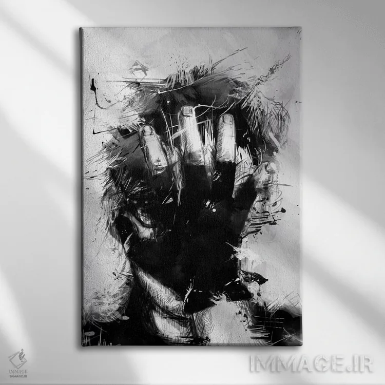 تابلو پرتره اثر بالازس شولتی - نمای روبهرو روی دیوار