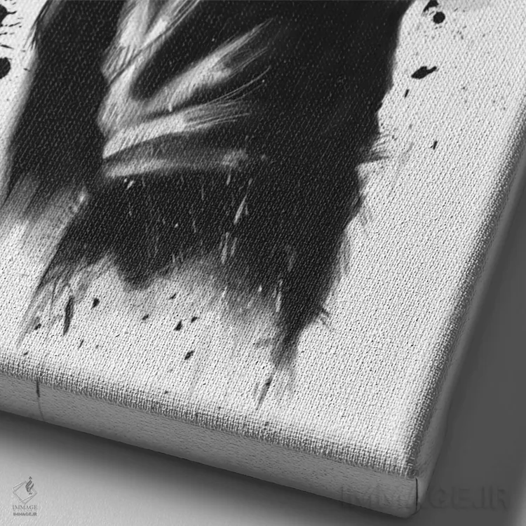 تابلو خندهدار نیست اثر بالازس شولتی - نمای نزدیک بافت بوم