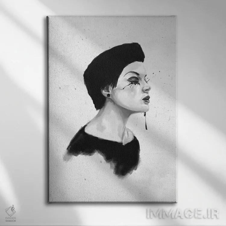 تابلو روز بارانی اثر بالازس شولتی - نمای روبهرو روی دیوار