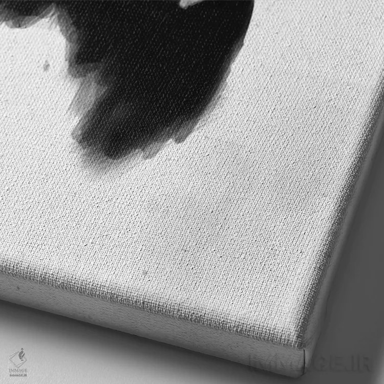 تابلو روز بارانی اثر بالازس شولتی - نمای نزدیک بافت بوم