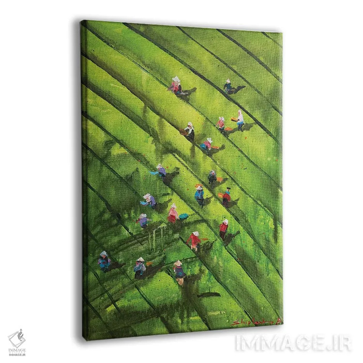 تابلو برداشت چای سیلان اثر بوگدان شیپتنکو - نمای پرسپکتیو محصول