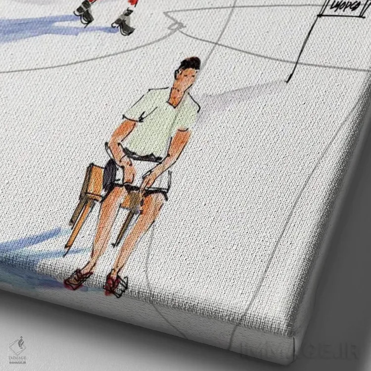 تابلو لحظات درخشان اثر بوگدان شیپتنکو - نمای نزدیک بافت بوم