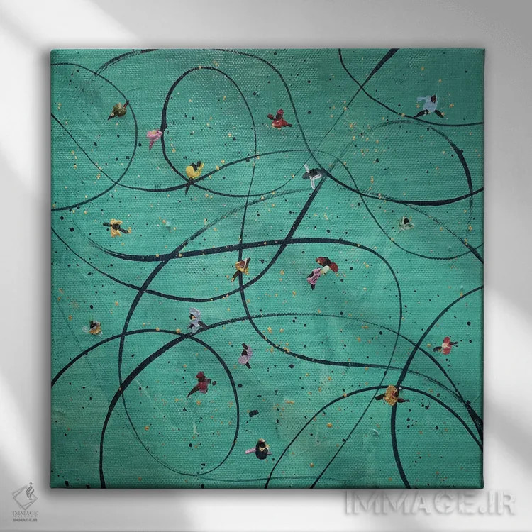 تابلو زمرد اثر بوگدان شیپتنکو - نمای روبهرو روی دیوار