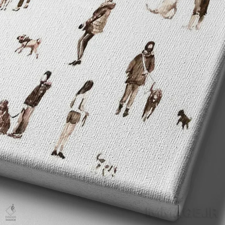 تابلو سگ اثر بوگدان شیپتنکو - نمای نزدیک بافت بوم