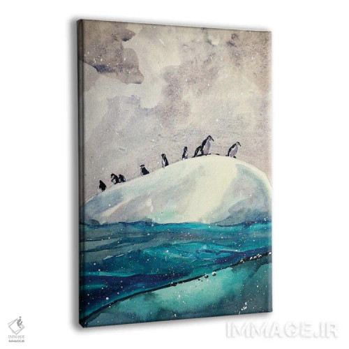 تابلو پنگوئنهای جنوبگان اثر بوگدان شیپتنکو - نمای پرسپکتیو محصول