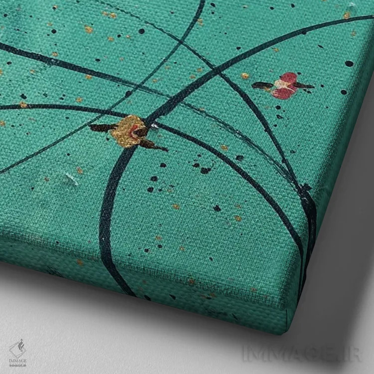 تابلو زمرد اثر بوگدان شیپتنکو - نمای نزدیک بافت بوم