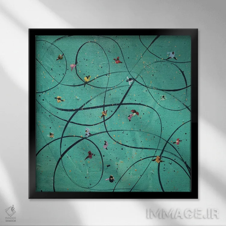 تابلو زمرد اثر بوگدان شیپتنکو - نمای قابدار مشکی