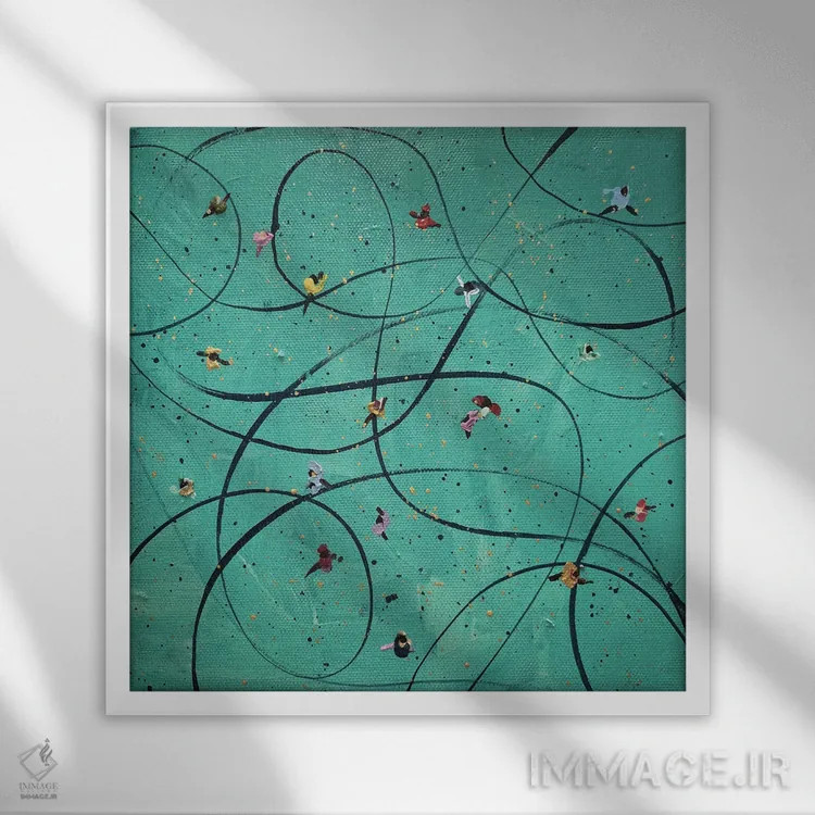 تابلو زمرد اثر بوگدان شیپتنکو - نمای قابدار سفید