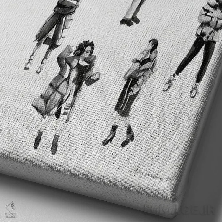 تابلو با سبک اثر بوگدان شیپتنکو - نمای نزدیک بافت بوم