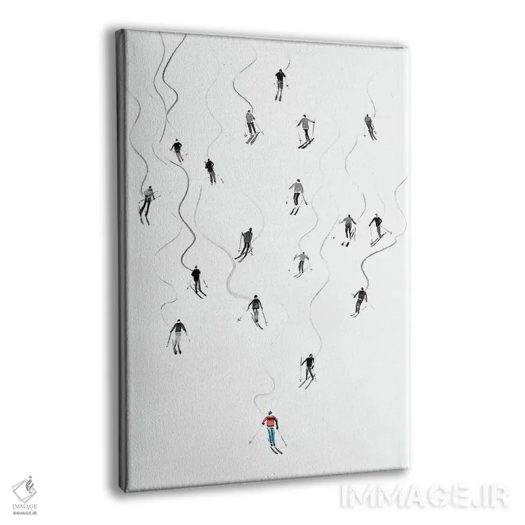 تابلو پیست اسکی اثر بوگدان شیپتنکو - نمای پرسپکتیو محصول