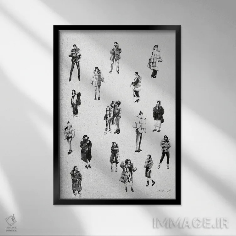 تابلو با سبک اثر بوگدان شیپتنکو - نمای قابدار مشکی