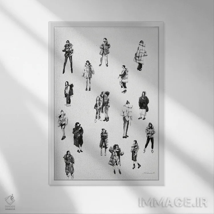 تابلو با سبک اثر بوگدان شیپتنکو - نمای قابدار سفید