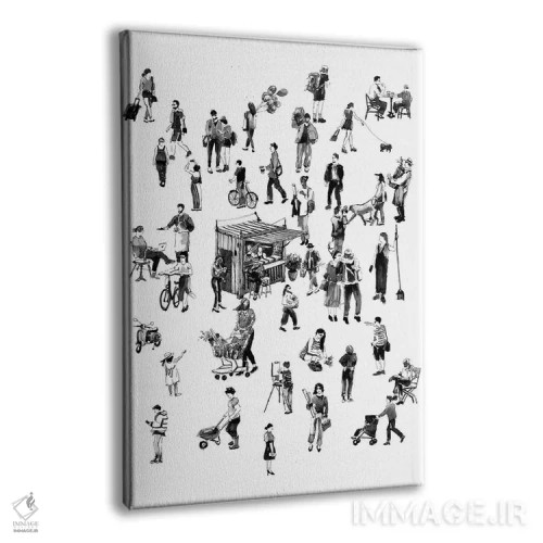 تابلو مردم شهری اثر بوگدان شیپتنکو - نمای پرسپکتیو محصول