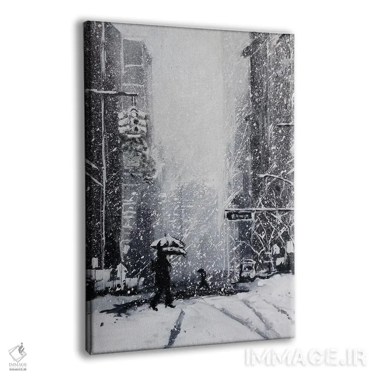 تابلو نیویورک برفی اثر بوگدان شیپتنکو - نمای پرسپکتیو محصول