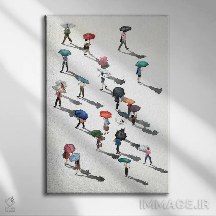 تابلو مخفیانه اثر بوگدان شیپتنکو - نمای روبهرو روی دیوار