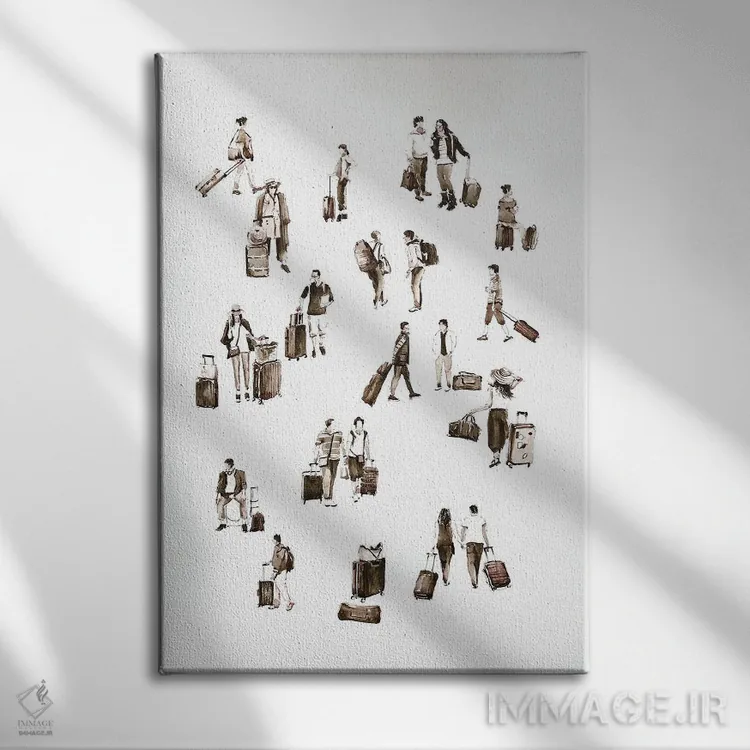 تابلو تعطیلات اثر بوگدان شیپتنکو - نمای روبهرو روی دیوار