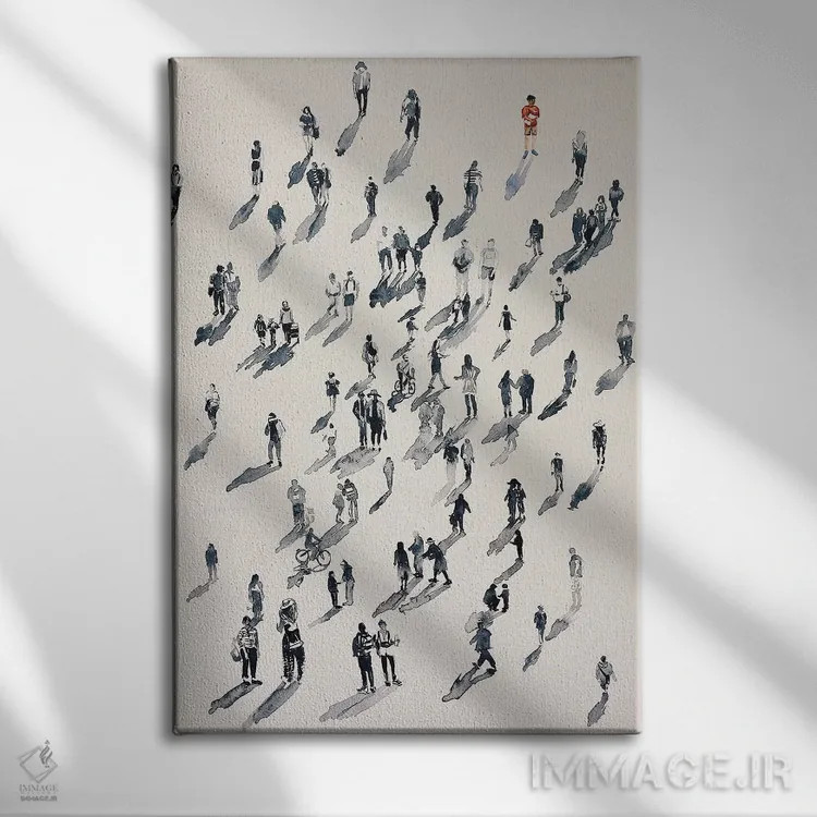 تابلو جامعه اثر بوگدان شیپتنکو - نمای روبهرو روی دیوار