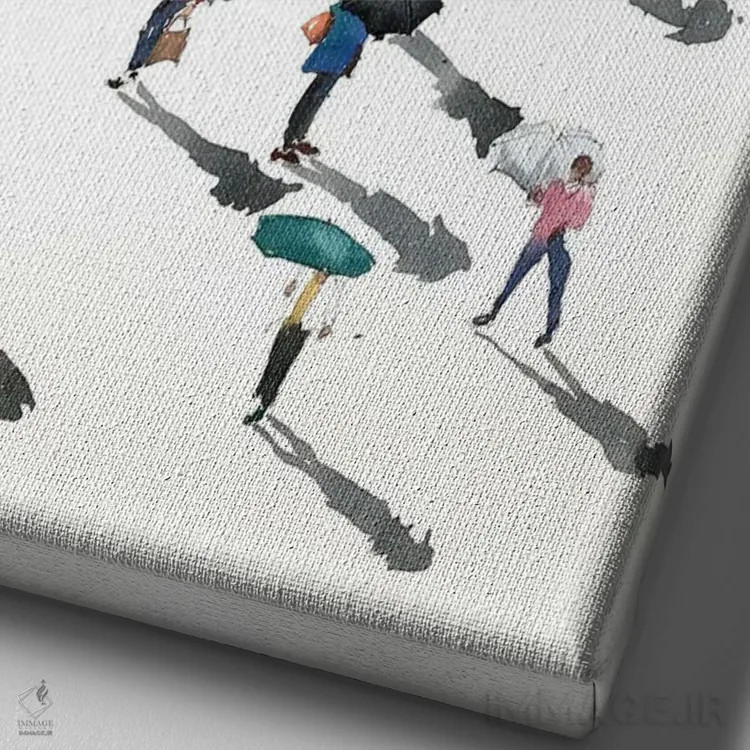 تابلو مخفیانه اثر بوگدان شیپتنکو - نمای نزدیک بافت بوم