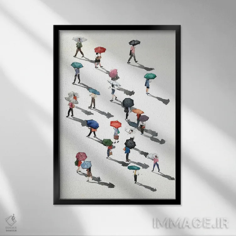 تابلو مخفیانه اثر بوگدان شیپتنکو - نمای قابدار مشکی