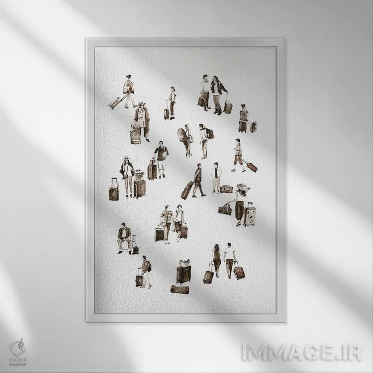 تابلو تعطیلات اثر بوگدان شیپتنکو - نمای قابدار سفید