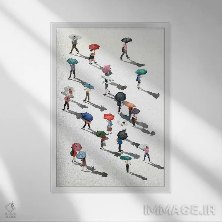 تابلو مخفیانه اثر بوگدان شیپتنکو - نمای قابدار سفید