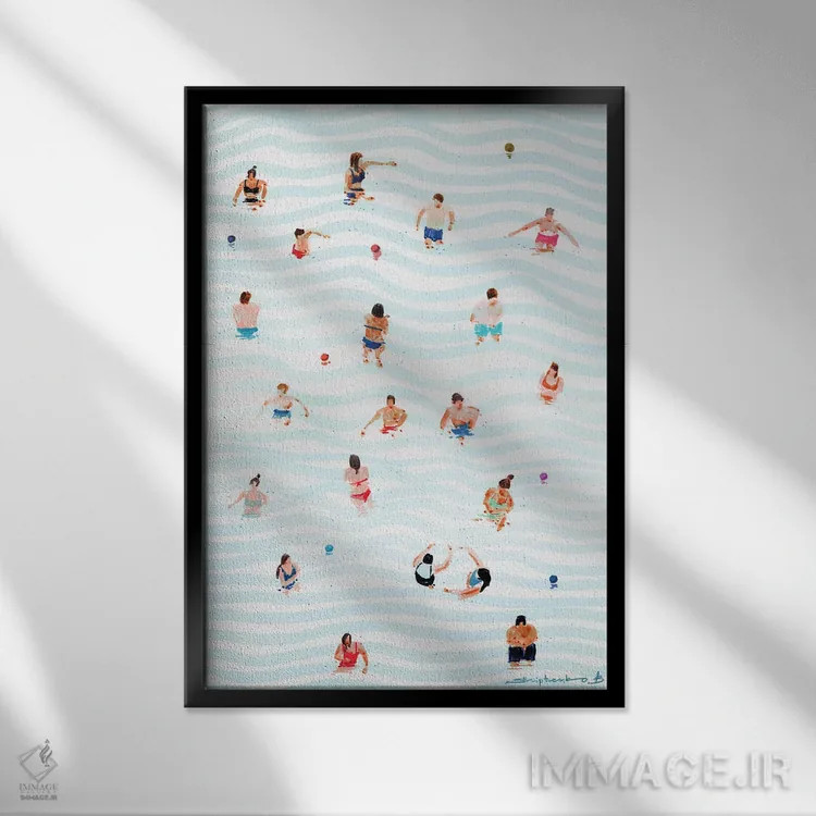 تابلو حوضچه اثر بوگدان شیپتنکو - نمای قابدار مشکی