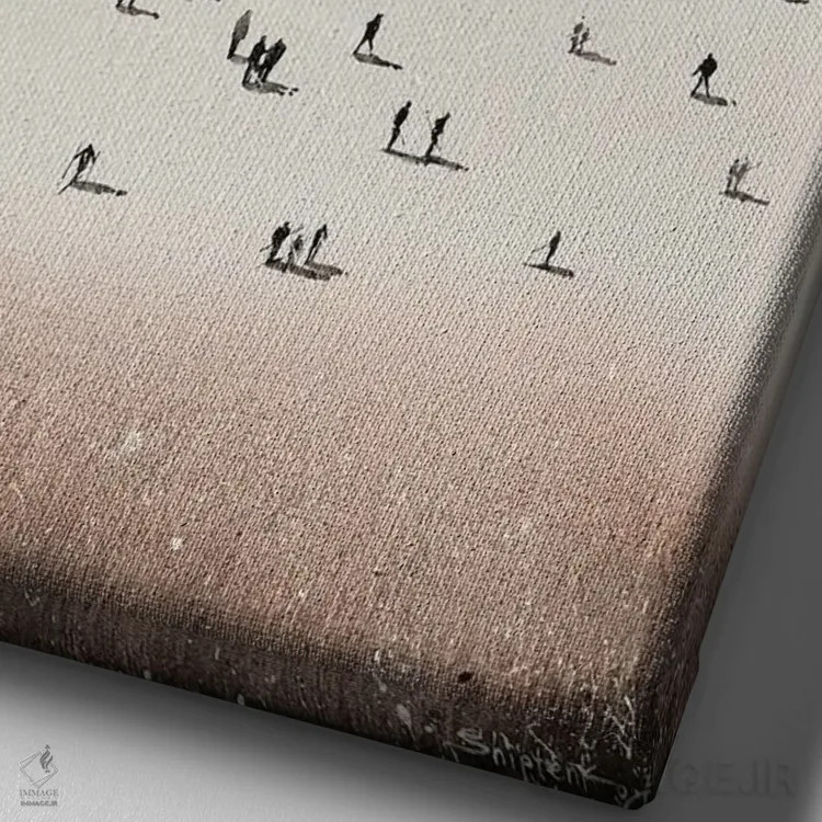 تابلو ورمانت (ایالت آمریکا) اثر بوگدان شیپتنکو - نمای نزدیک بافت بوم