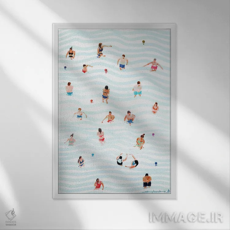 تابلو حوضچه اثر بوگدان شیپتنکو - نمای قابدار سفید