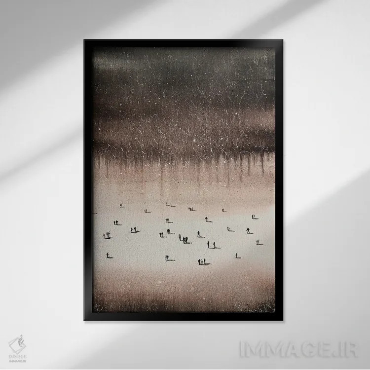 تابلو ورمانت (ایالت آمریکا) اثر بوگدان شیپتنکو - نمای قابدار مشکی