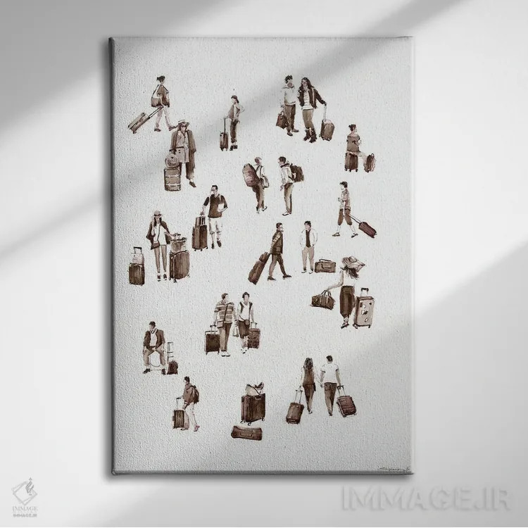 تابلو تعطیلات شاد اثر بوگدان شیپتنکو - نمای روبهرو روی دیوار