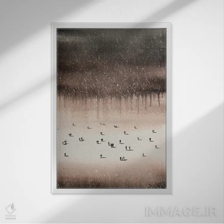 تابلو ورمانت (ایالت آمریکا) اثر بوگدان شیپتنکو - نمای قابدار سفید