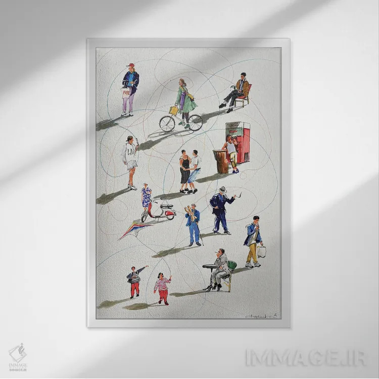 تابلو آنها که عاشق زندگیاند اثر بوگدان شیپتنکو - نمای قابدار سفید