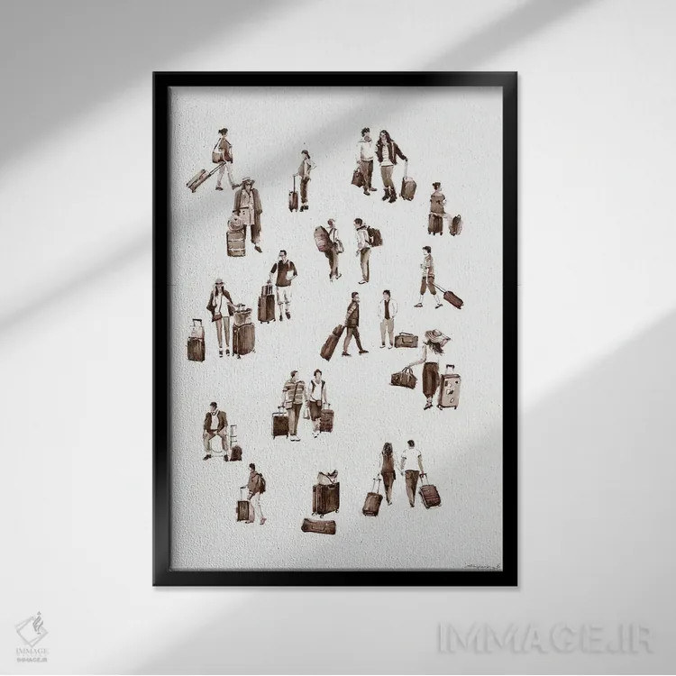 تابلو تعطیلات شاد اثر بوگدان شیپتنکو - نمای قابدار مشکی