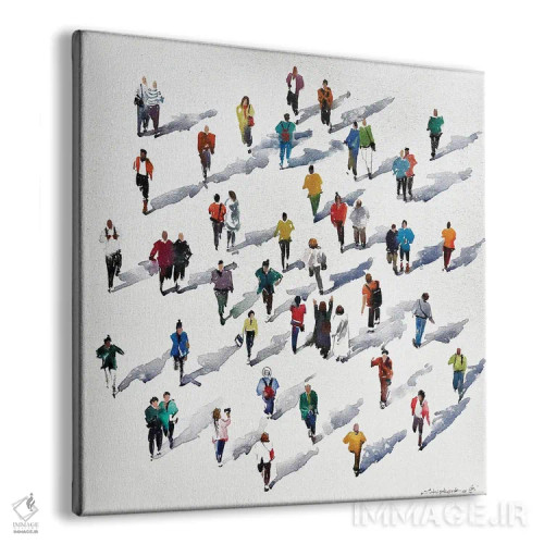 تابلو سایههای مردم اثر بوگدان شیپتنکو - نمای پرسپکتیو محصول