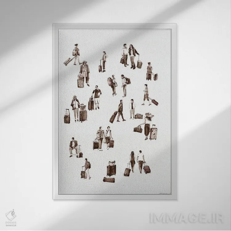 تابلو تعطیلات شاد اثر بوگدان شیپتنکو - نمای قابدار سفید