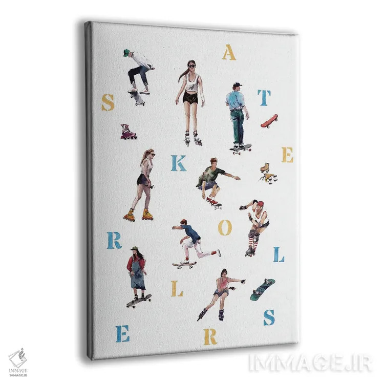تابلو اسکیتبازها و رولربازها اثر بوگدان شیپتنکو - نمای پرسپکتیو محصول