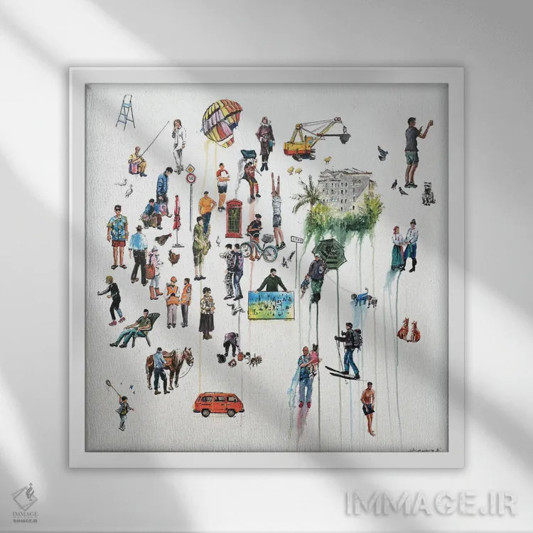 تابلو یگانگی اثر بوگدان شیپتنکو - نمای قابدار سفید