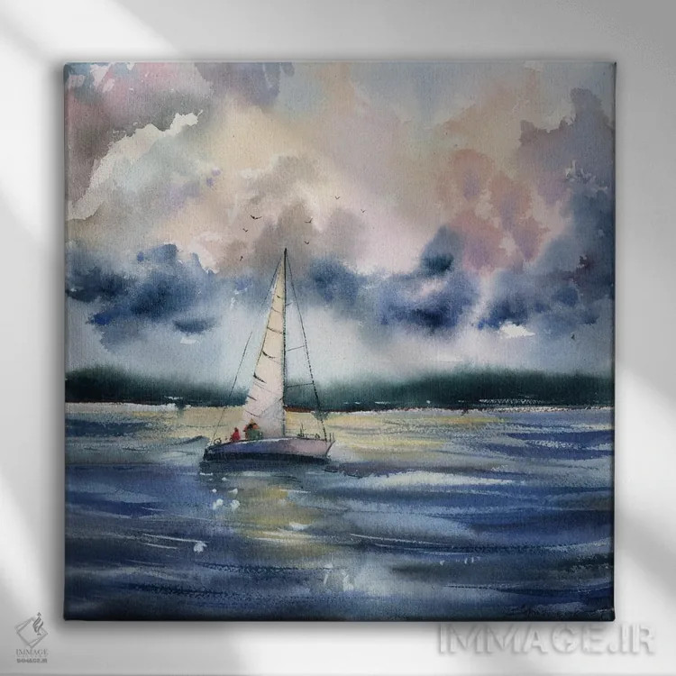 تابلو دریای سیاه اثر بوگدان شیپتنکو - نمای روبهرو روی دیوار