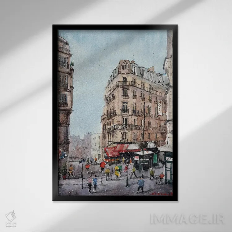 تابلو زمستان در نوامبر میآید اثر بوگدان شیپتنکو - نمای قابدار مشکی