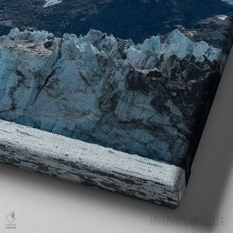 تابلو کوههای مرتفع اطراف ورودی جانز هاپکینز باعث ایجاد یخچالهای فراوانی میشوند اثر بتی سدرکوئیست - نمای نزدیک بافت بوم