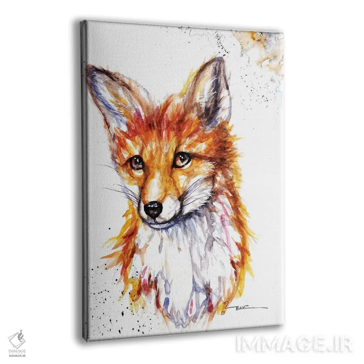 تابلو روباه اثر بیبزآرتس - نمای پرسپکتیو محصول