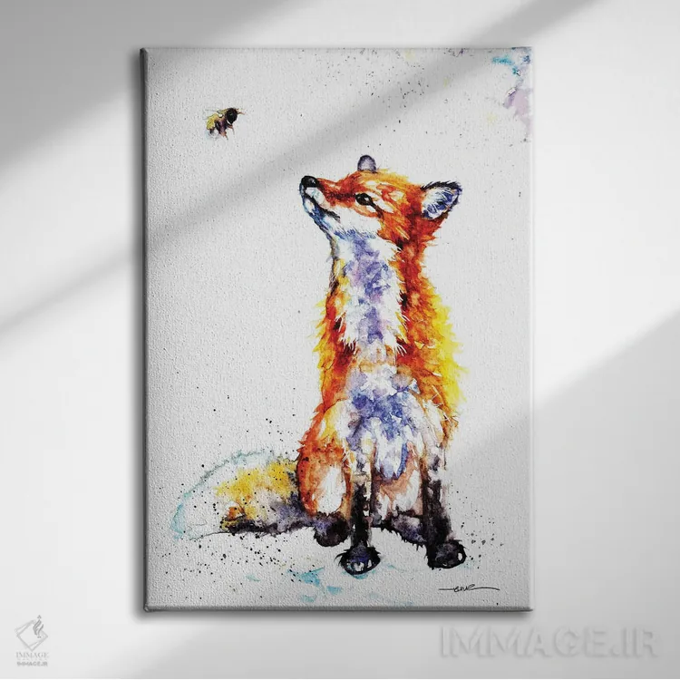 تابلو سلام زنبور... اثر بیبزآرتس - نمای روبهرو روی دیوار