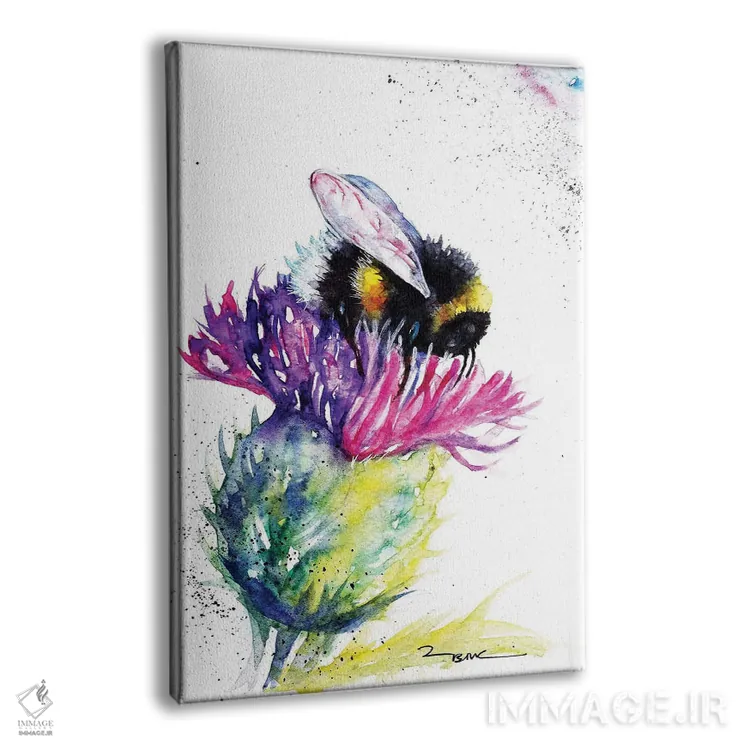 تابلو زنبور و خار اثر بیبزآرتس - نمای پرسپکتیو محصول