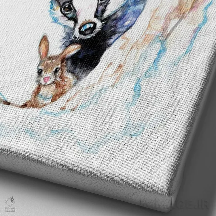 تابلو گروه روستایی اثر بیبزآرتس - نمای نزدیک بافت بوم